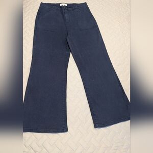 NWT RISEN JEANS Women's Blueberry Wide Leg Crop Pants Style RDP5662X Size 1XL